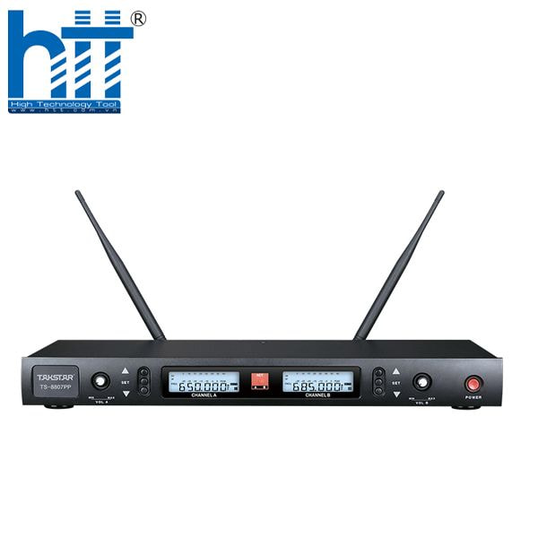 Micro UHF kênh kép Takstar TS-8807PP – chống nhiễu vượt trội.