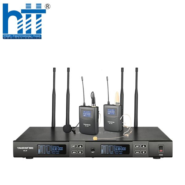 Bộ micro không dây Takstar M2-FP — UHF 2 kênh cho livestream