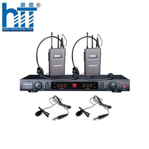 Bộ micro Takstar X7PP: cài đầu, cài ve áo, dùng cho livestream