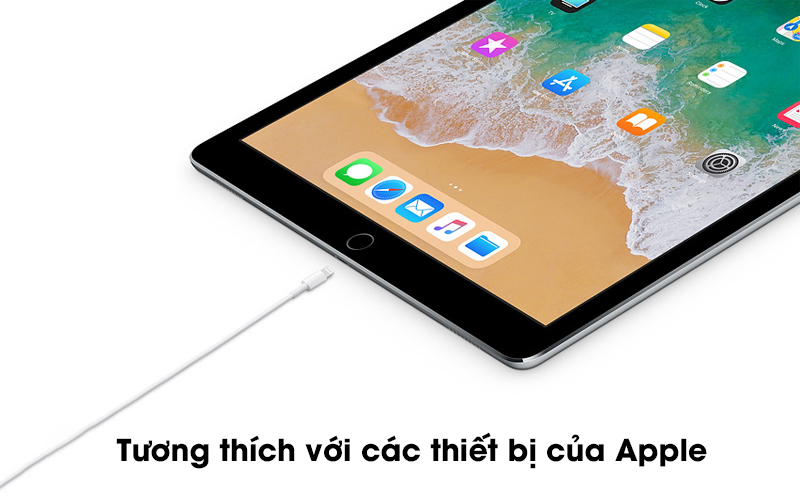 Tương thích với các thiết bị của Apple - Sạc nhanh cho các thiết bị được hỗ trợ - Cáp Type C- Lightning 1m Apple MX0K2 Trắng