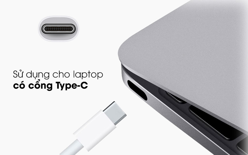 Sử dụng cho MacBook có cổng Type-C - Adapter chuyển đổi Type-C MacBook MJ1K2