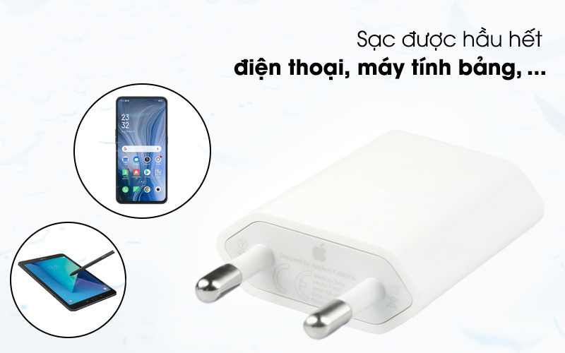 Adapter sạc 5W Apple iPhone MD813ZM-A - Sạc được hầu hết mọi thiết bị Adapter sạc 5W Apple iPhone MD813ZM-A - Sạc được hầu hết mọi thiết bị