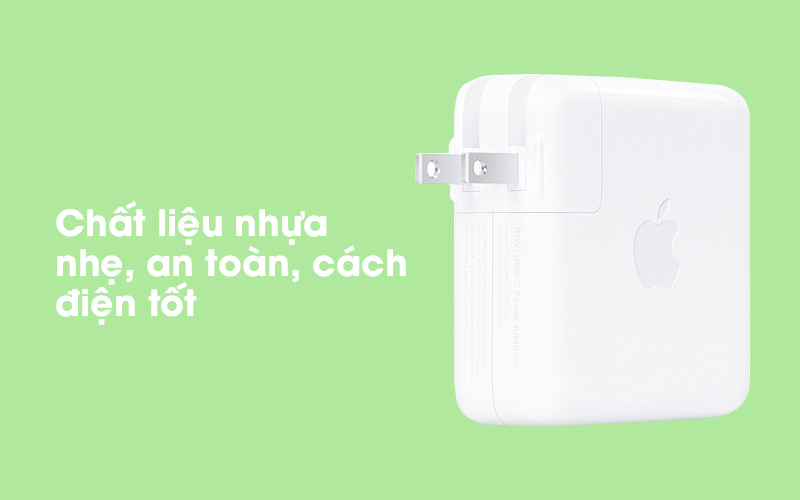 Adapter Sạc Type-C 61W dùng cho iPad/MacBook Apple MRW22 Trắng có chất liệu nhựa bền bỉ