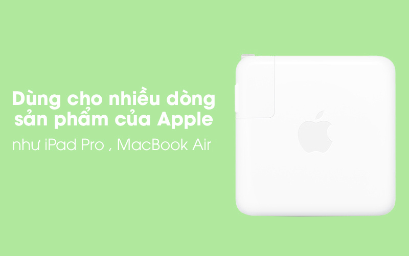 Adapter Sạc Type-C 61W dùng cho iPad/MacBook Apple MRW22 Trắng tương thích với các sản phẩm của Apple