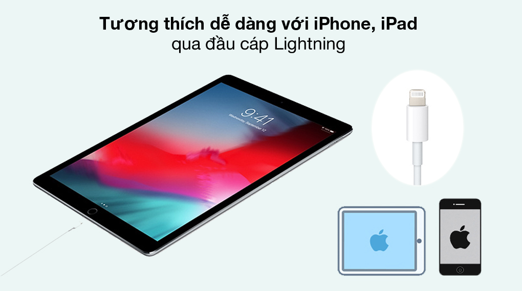 Đầu Lightning - Cáp Type C - Lightning 2m Apple MQGH2 Trắng Đầu Lightning - Cáp Type C - Lightning 2m Apple MQGH2 Trắng