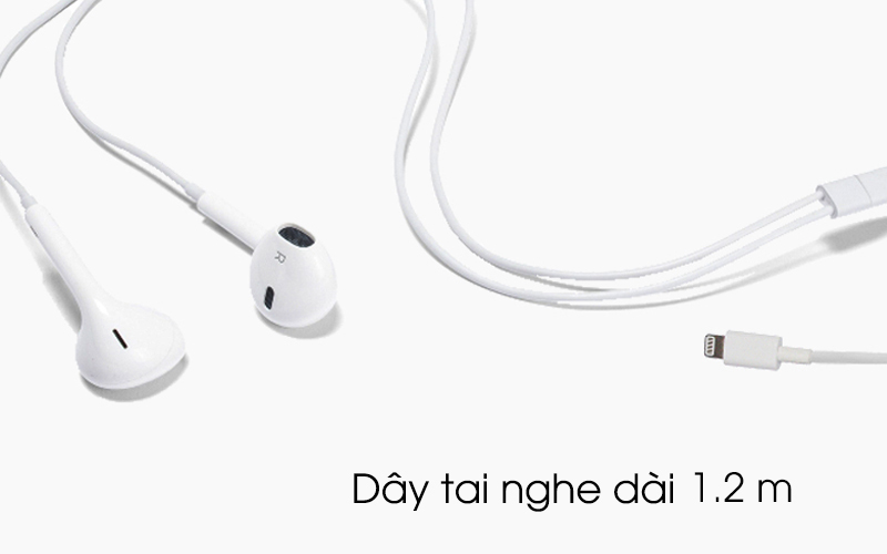 Tai nghe nhét trong EarPods Lightning Apple MMTN2 có chiều dài dây 1.2 m