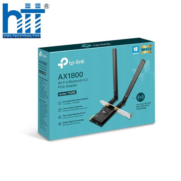 Archer TX20E: Wi-Fi 6 + Bluetooth 5.2 trong một thiết bị.