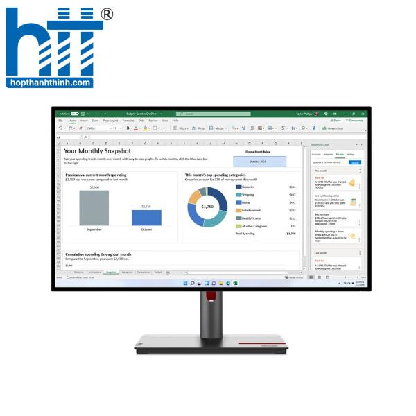 Lenovo ThinkVision P27h-30 – Chuẩn màn hình văn phòng cao cấp