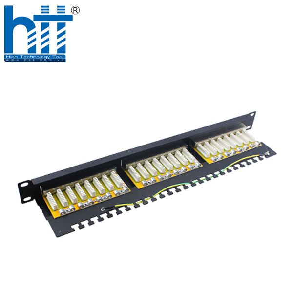 Hợp Thành Thịnh - Patch Panel Cat6A 24 port 1U PicoLink chuẩn 19'' lắp tủ (PL-S1U24 -C6A)