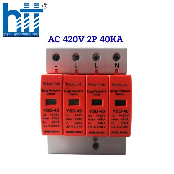 Hợp Thành Thịnh - CHỐNG SÉT LAN TRUYỀN AC 4P 40kA - Cắt sét AC 1pha , 3 pha ( PL-CS4P-40)