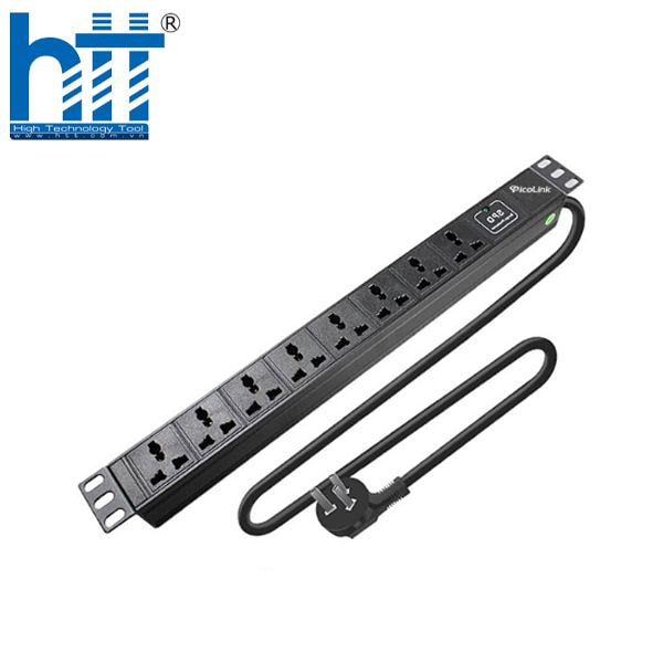Hợp Thành Thịnh - Thanh nguồn PDU chống sét Đa năng 8 ổ cắm (PL-PDU-CS8)