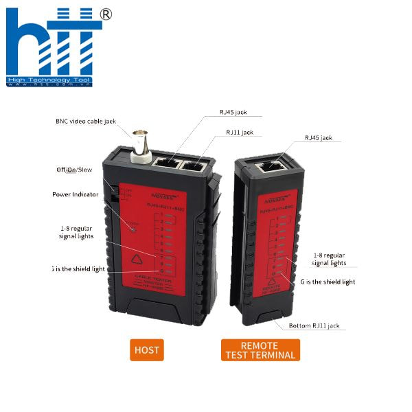 Hợp Thành Thịnh - Máy Test mạng đa năng test RJ11, RJ45, BNC NOYAFA NF-468B