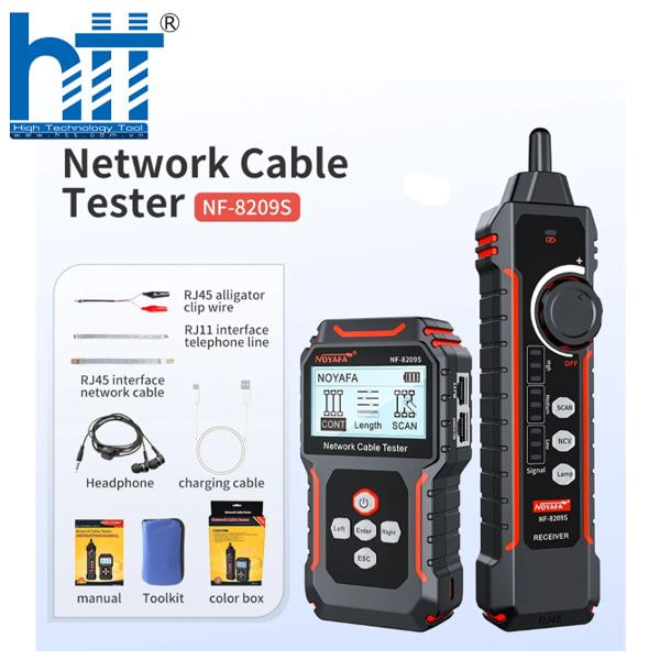 Hợp Thnafh Thịnh - Máy kiểm tra, dò dây, test Cáp mạng cat5 cat6, POE NF-8209S (NF-8209S)