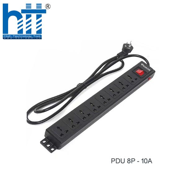 Hợp Thành Thịnh - Thanh nguồn PDU PicoLick Đa năng 8 ổ cắm 10A dùng cho tủ mạng (PL-PDU8-10A)