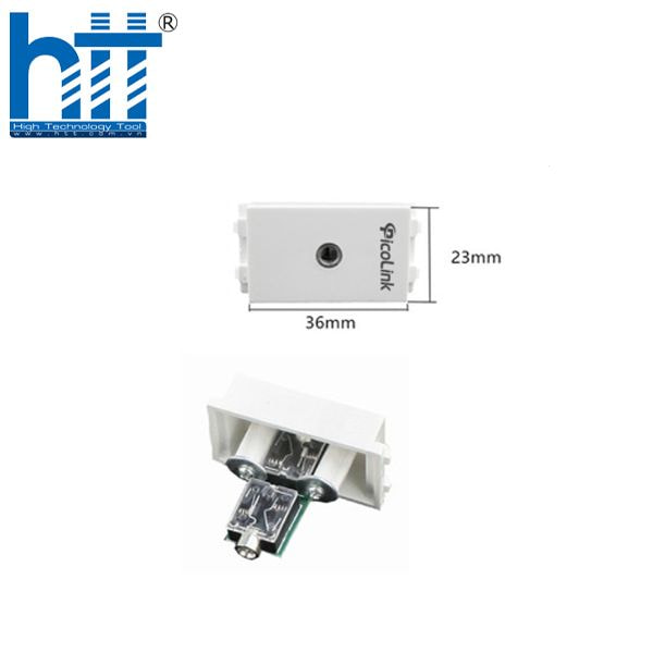 Hợp Thành Thịnh - Hạt ổ cắm Audio jack 3.5ly chuẩn Wide lắp mặt Panasonic, Picolink (PLAD01 )