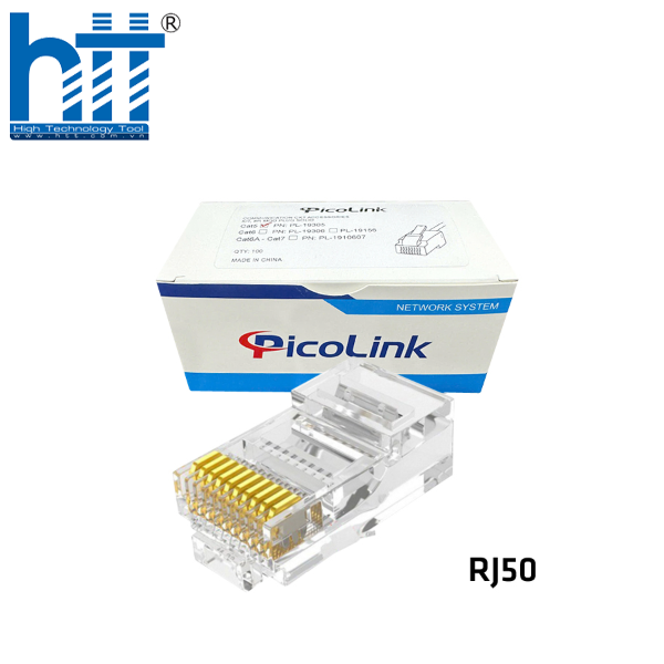 Hợp Thành Thịnh- Hạt Mạng Đầu Bấm Mạng RJ50 10 Pin PicoLink (PL191RJ50)