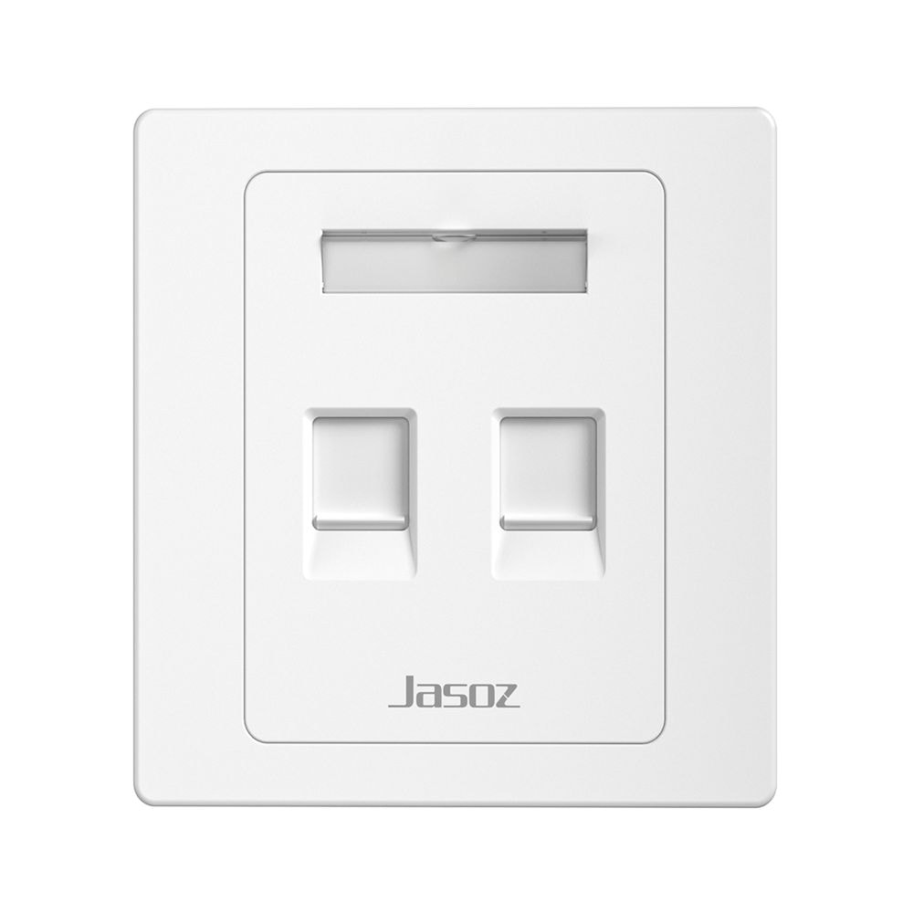 Mặt wallplate vuông đôi T-E304
