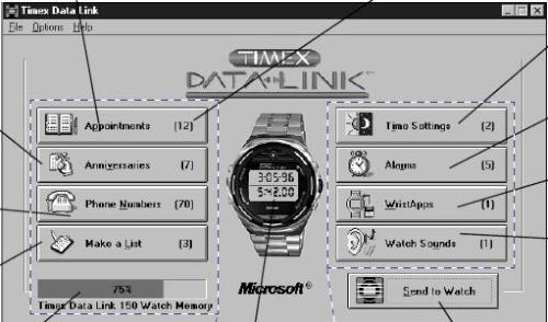Đồng hồ Microsoft Timex Datalink 150