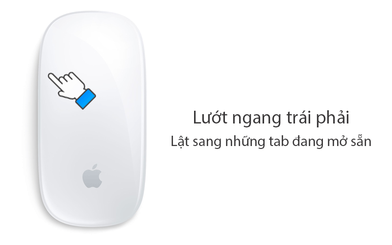Chuột Bluetooth Apple MLA02 - Chuyển qua các tab đang mở trên trình duyệt Safari