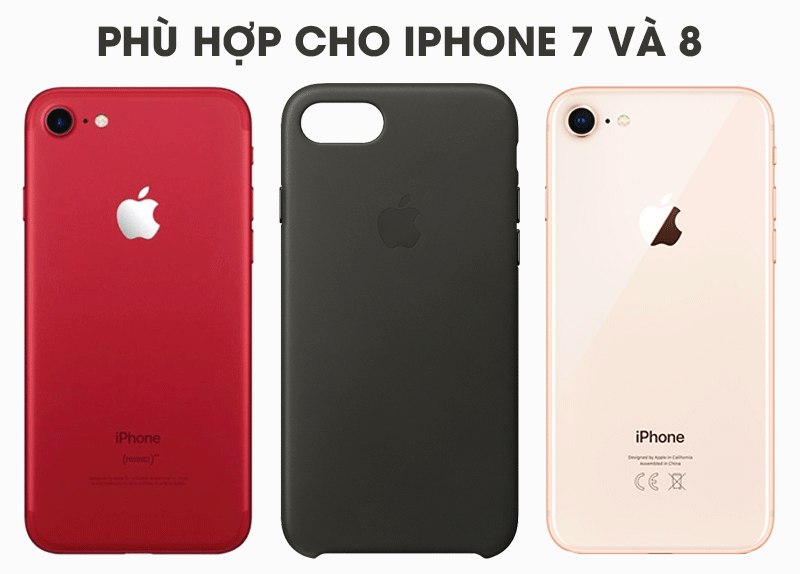 Ốp lưng iPhone 7-iPhone 8 da Apple MQHC2 Xám Chì Ốp lưng iPhone 7-iPhone 8 da Apple MQHC2 Xám Chì