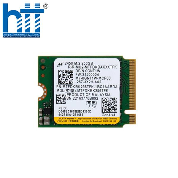 Hợp Thành Thịnh - Ổ cứng SSD Micron 2450 M.2 256GB NVMe Gen 4x4 2230