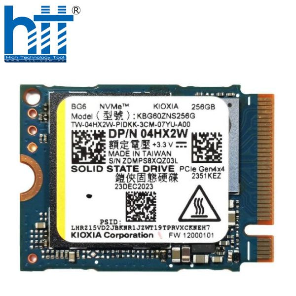 Hợp Thành Thịnh - ​  SSD KIOXIA M.2 256GB 2230 Gen4 KBG50ZNS256G