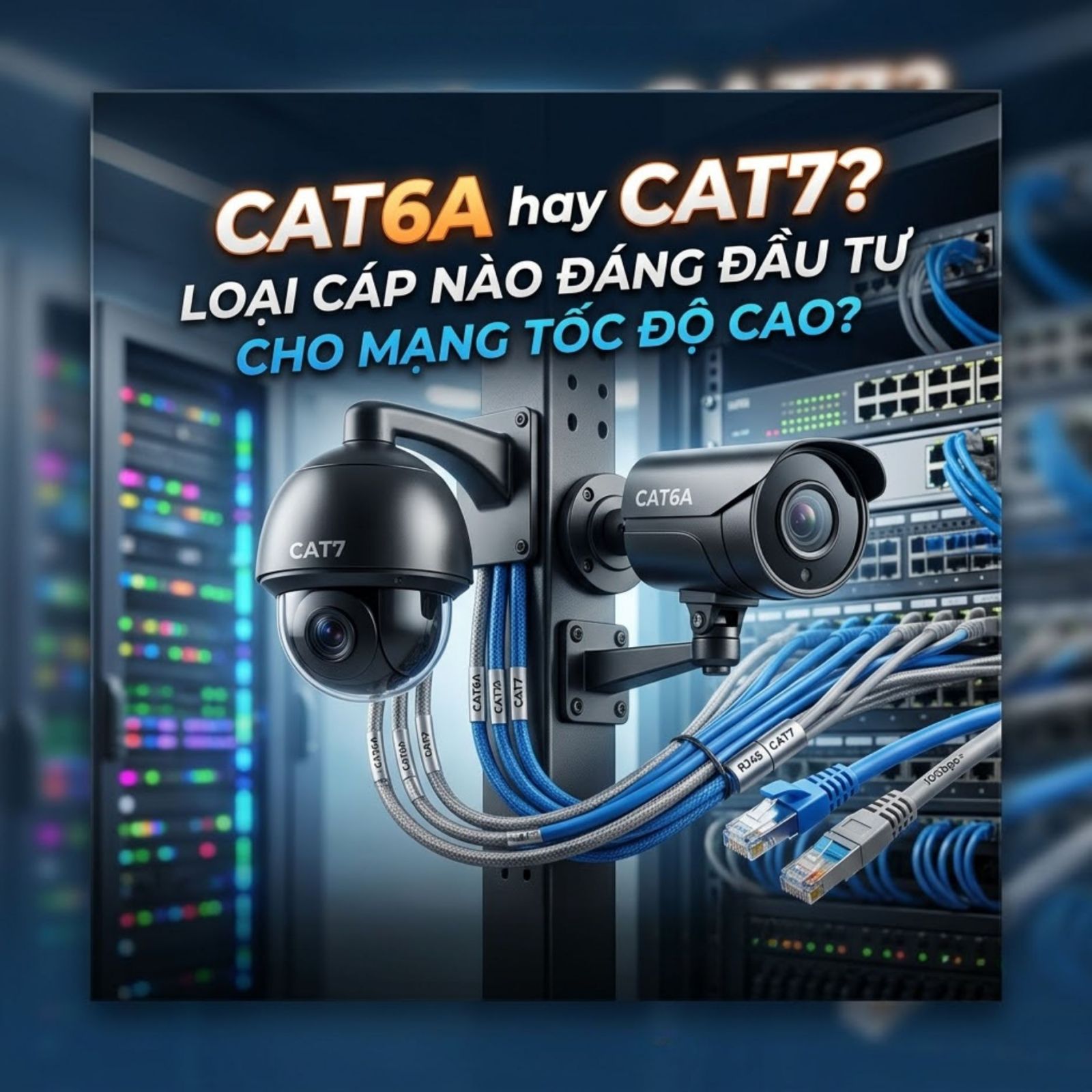 Dòng cáp mạng cat6a và cat7 - Hợp Thành Thịnh