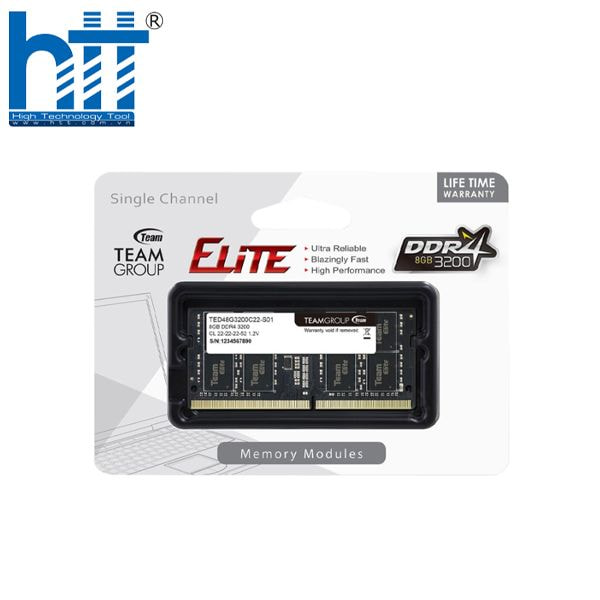 HỢP THÀNH THỊNH - Ram Laptop TeamGroup Elite 8GB DDR4 Bus 3200Mhz