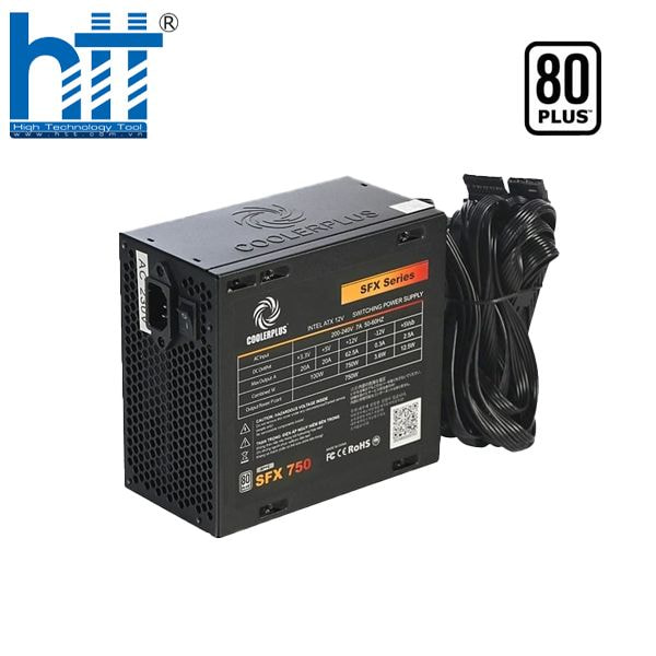 Nguồn CoolerPlus CPL-SFX750 80 Plus – thiết kế nhỏ gọn, công suất 750W