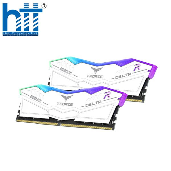 HỢP THÀNH THỊNH - RAM DDR5 TEAMGROUP T-FORCE DELTA RGB 64GB 6000Mhz (2x32GB) WHITE