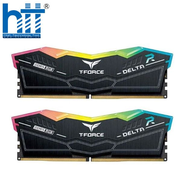 HỢP THÀNH THỊNH - RAM TeamGroup T-Force Delta RGB 32GB (2x16GB) DDR5 6000Mhz Black