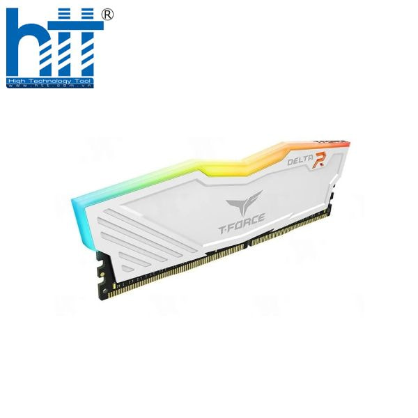 HỢP THÀNH THỊNH - Ram Desktop TeamGroup T-Force Delta White RGB 16GB DDR4 Bus 3600Mhz