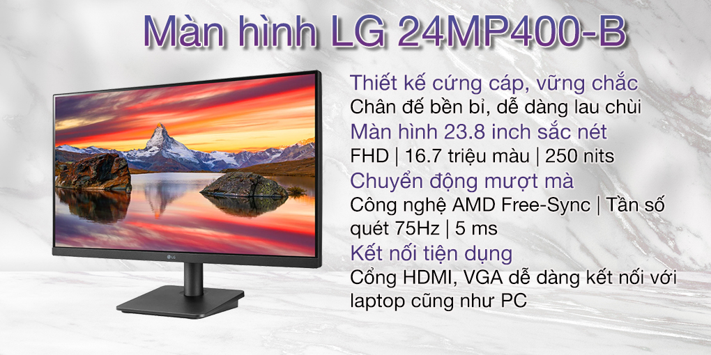 Màn hình LG 24MP400-B 1