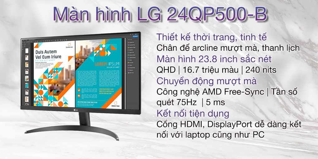 Màn hình LG 24QP500-B 1