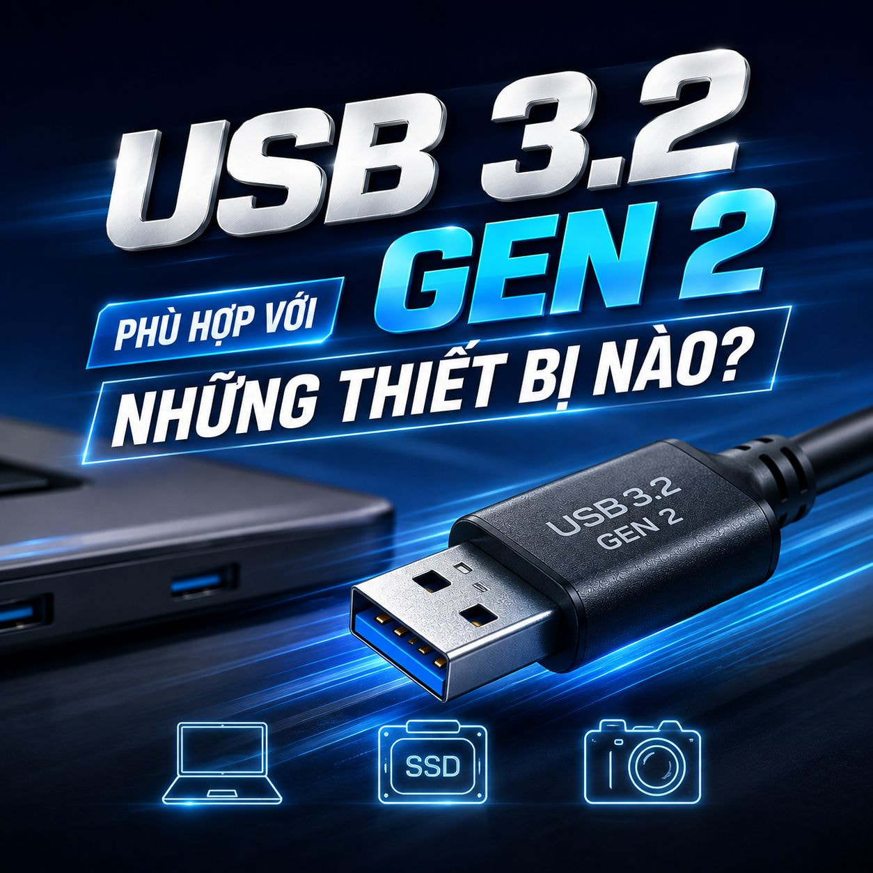Chi tiết về USB 3.2 Gen 2- Hợp Thành Thịnh