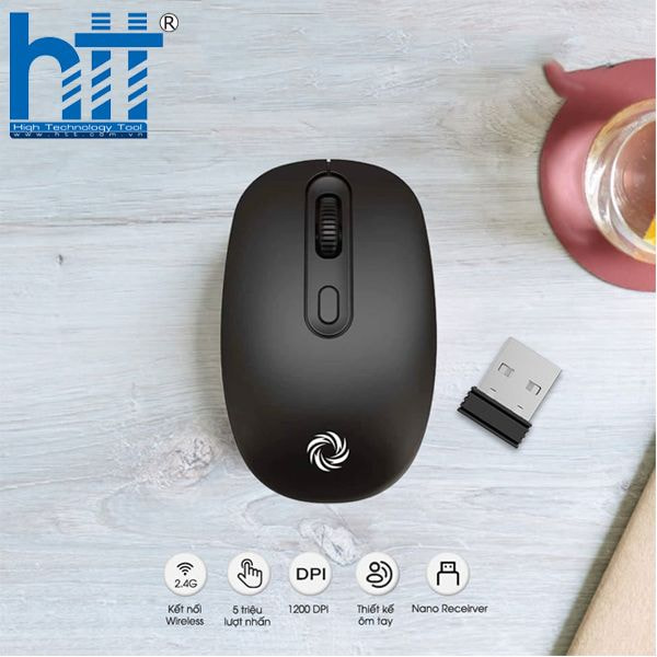 chuột không dây, chuột Coolerplus, chuột văn phòng, chuột 2.4GHz, chuột giá rẻ, chuột DPI 1600, chuột silent, Coolerplus W230