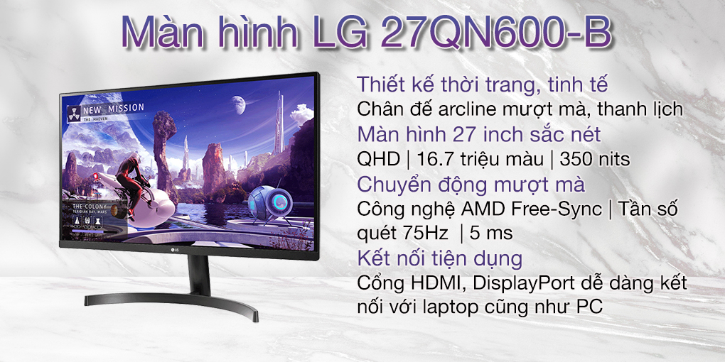 Màn hình LG 27QN600-B 1