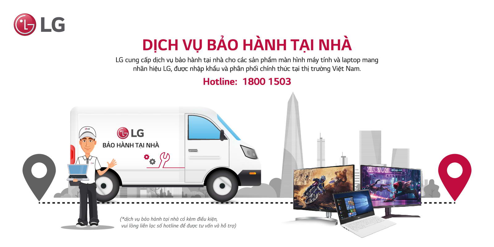 LG 27UP600-W bảo hành tại nhà