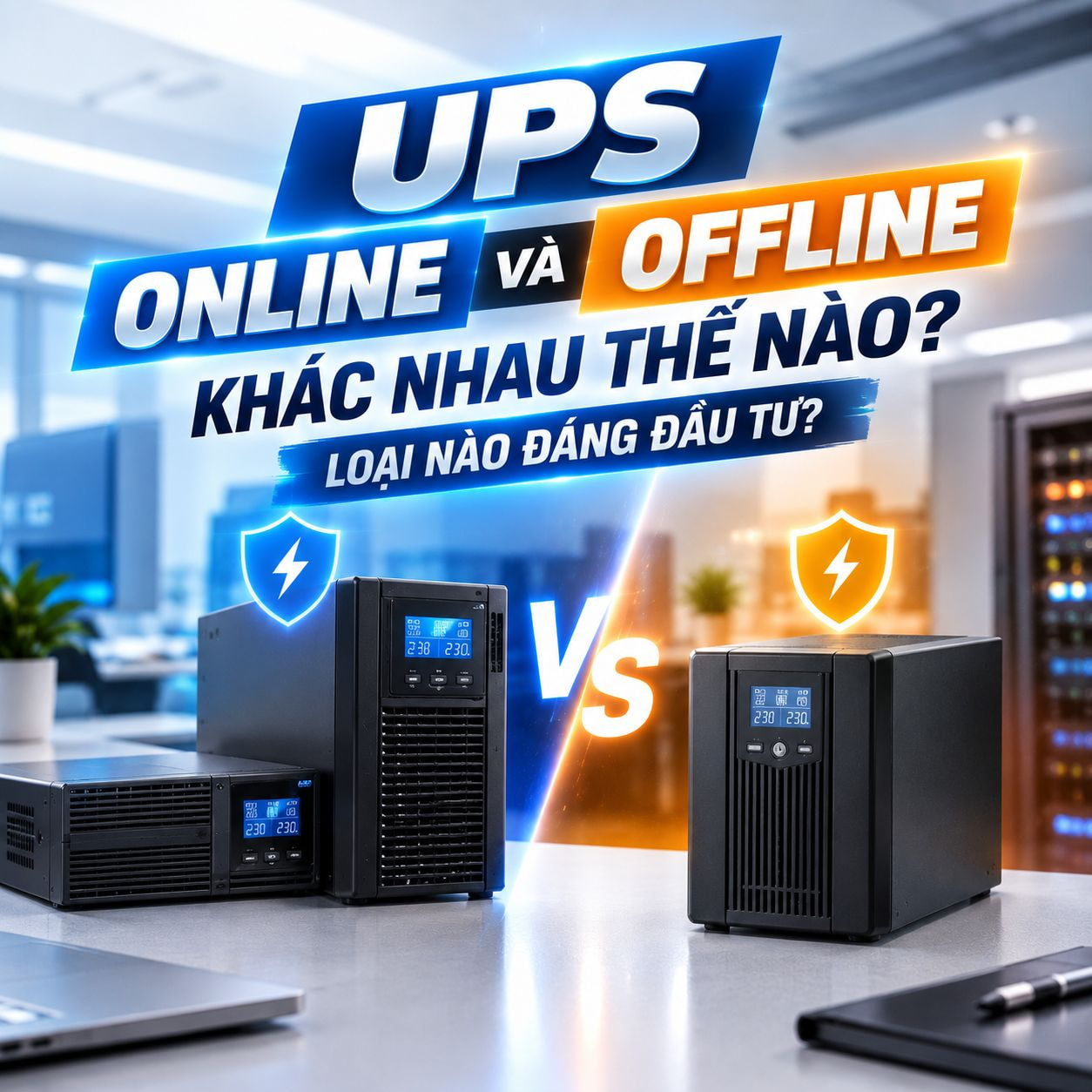 Trạm điện online và offline - Hợp Thành Thịnh