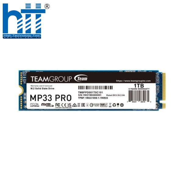 HỢP THÀNH THỊNH - Ổ cứng SSD TeamGroup MP33 PRO 1TB M.2 PCIe Gen3x4