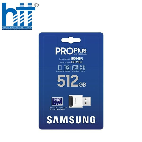 Hợp Thành Thịnh - Thẻ nhớ SamSung 512GB MicroSD Pro Plus (MB-MD512SB/WW)
