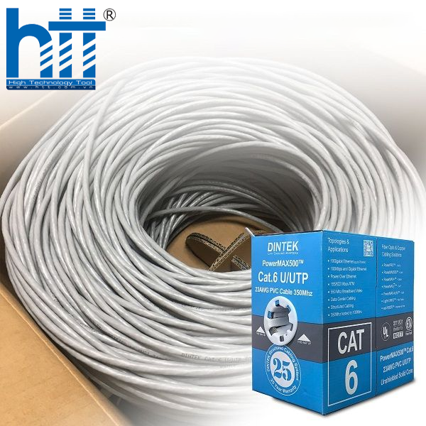 Dễ thi công, bền bỉ với thời gian – cáp mạng Dintek Cat6 cho mọi dự án. - Hợp Thành Thịnh