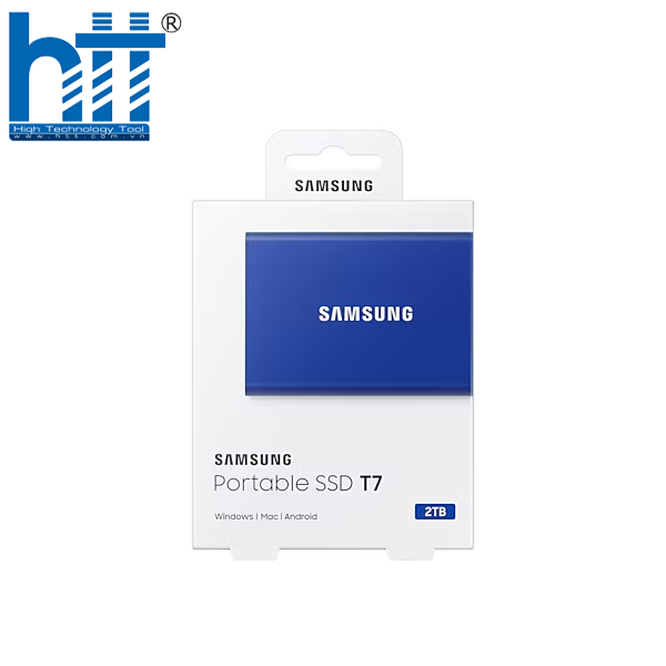 Hợp Thành Thịnh - Ổ cứng gắn ngoài Samsung SSD T7 Portable 2TB Blue(MU-PC2T0H/WW)
