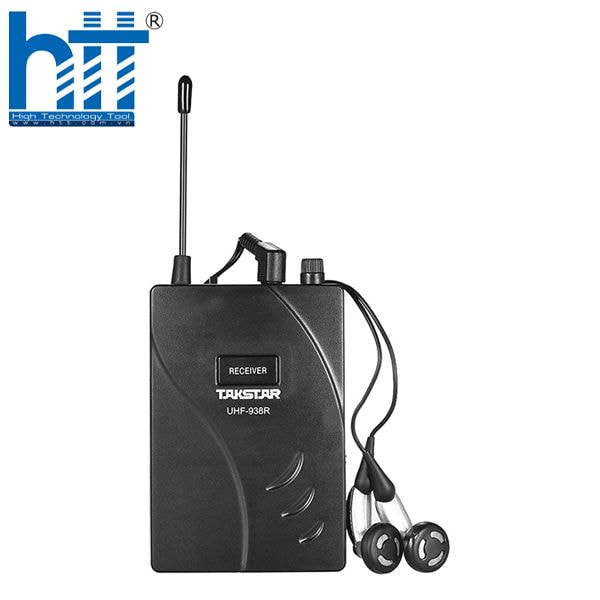 UHF-938R Takstar – thiết bị thu không dây ổn định, pin bền cả ngày.