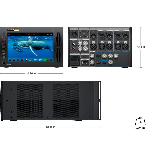 Hỗ trợ SDI 12G, HDMI 2.0 và các codec chuyên nghiệp.