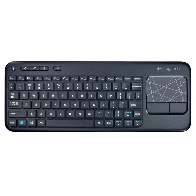Bộ Keyboard + Mouse Logitech Wireless K400R tích hợp chuột cảm ứng gọn gàng