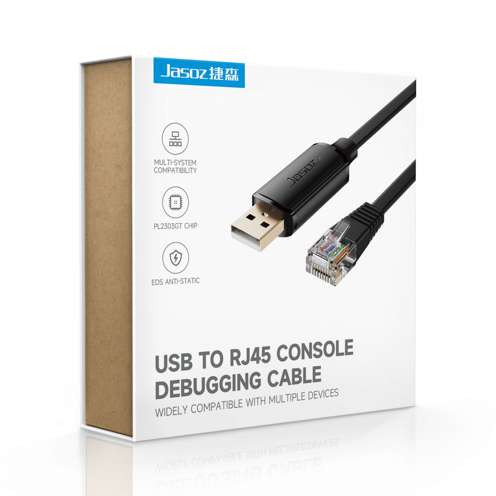 D123 Cáp gỡ lỗi bảng điều khiển USB sang RJ45 1.5m T-D220