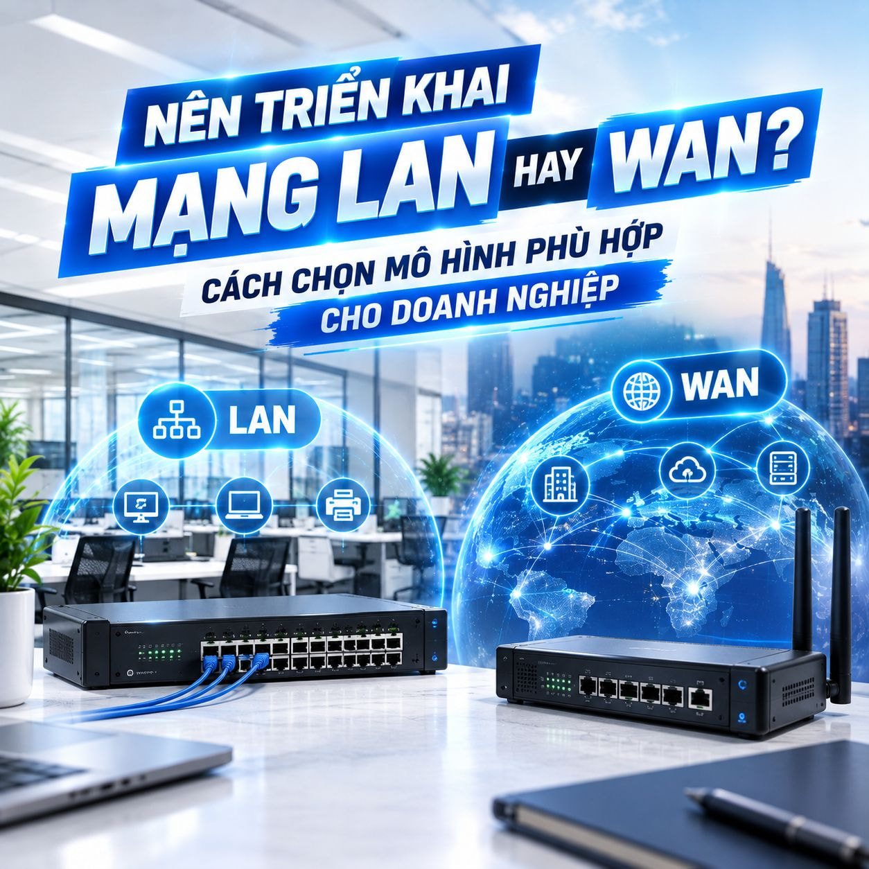 Triển khai mạng LAN hay WAN - Hợp Thành Thịnh