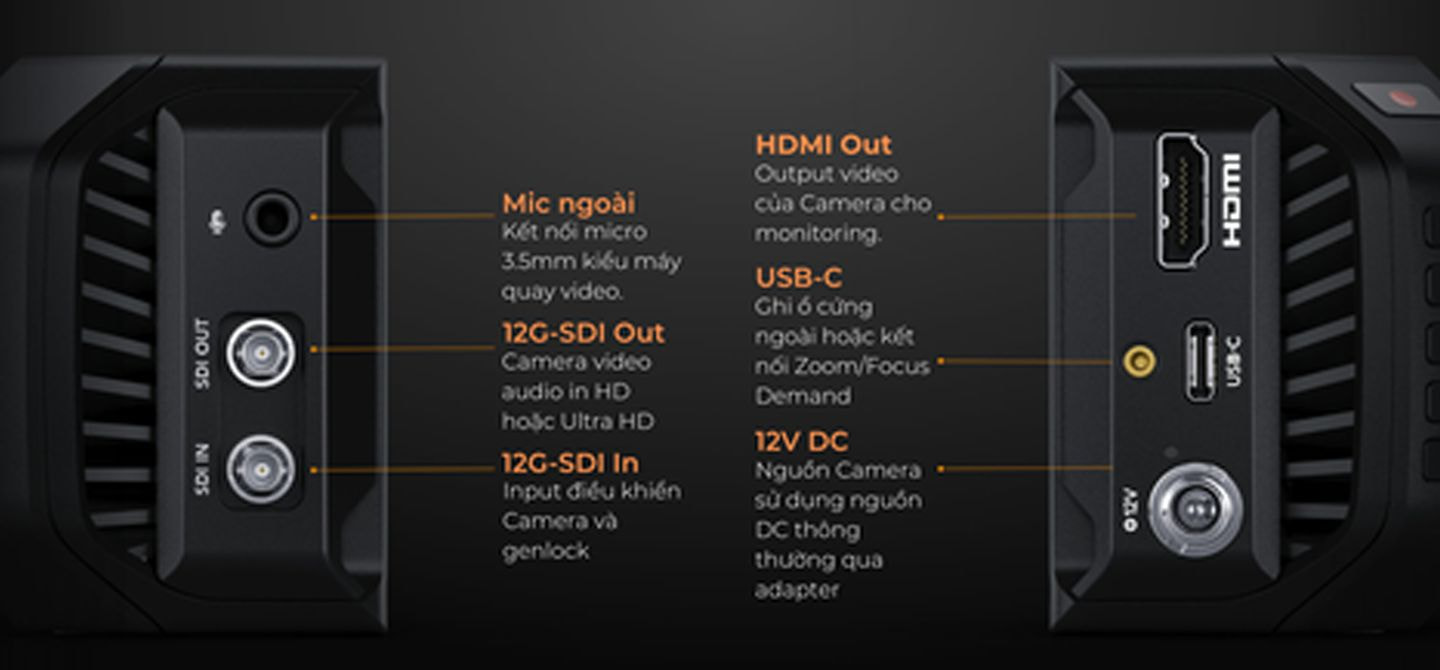 Blackmagic Micro Studio Camera 4K G2 – Giải pháp camera 4K tối ưu cho live production hiện đại.