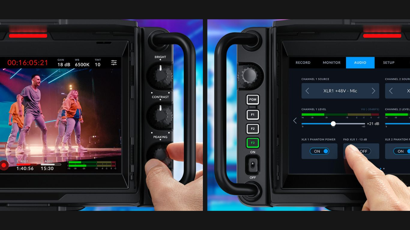 Blackmagic Studio Camera 6K Pro – Giải pháp camera studio cao cấp cho livestream, sân khấu và truyền hình chuyên nghiệp.